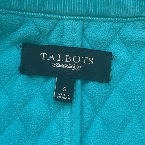 Talbots Quilted Teal Vest - Picture 7 of 11